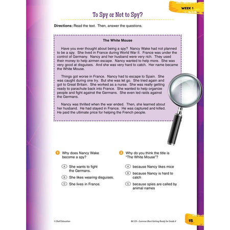 Shell Education Summer Blast Spanish Workbook - Grade 3-4 - Bilingual Learning - Books & Activities