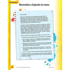 Shell Education Summer Blast Spanish Workbook - Grade 4-5 - Bilingual Learning - Books & Activities