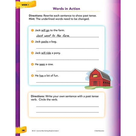 Shell Education Summer Blast Spanish Workbook Printed Book - Alternate-Image4