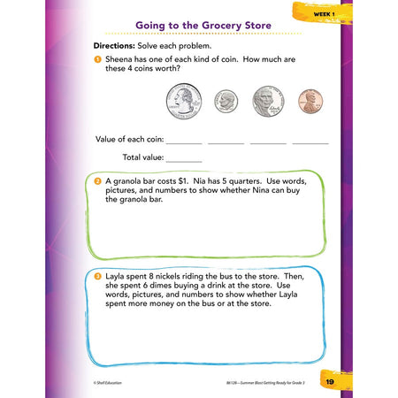 Shell Education Summer Blast Spanish Workbook Printed Book - Alternate-Image3