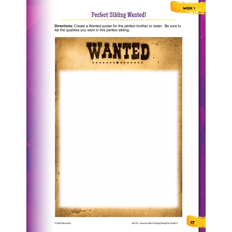 Shell Education Summer Blast Spanish Workbook Printed Book - Alternate-Image3