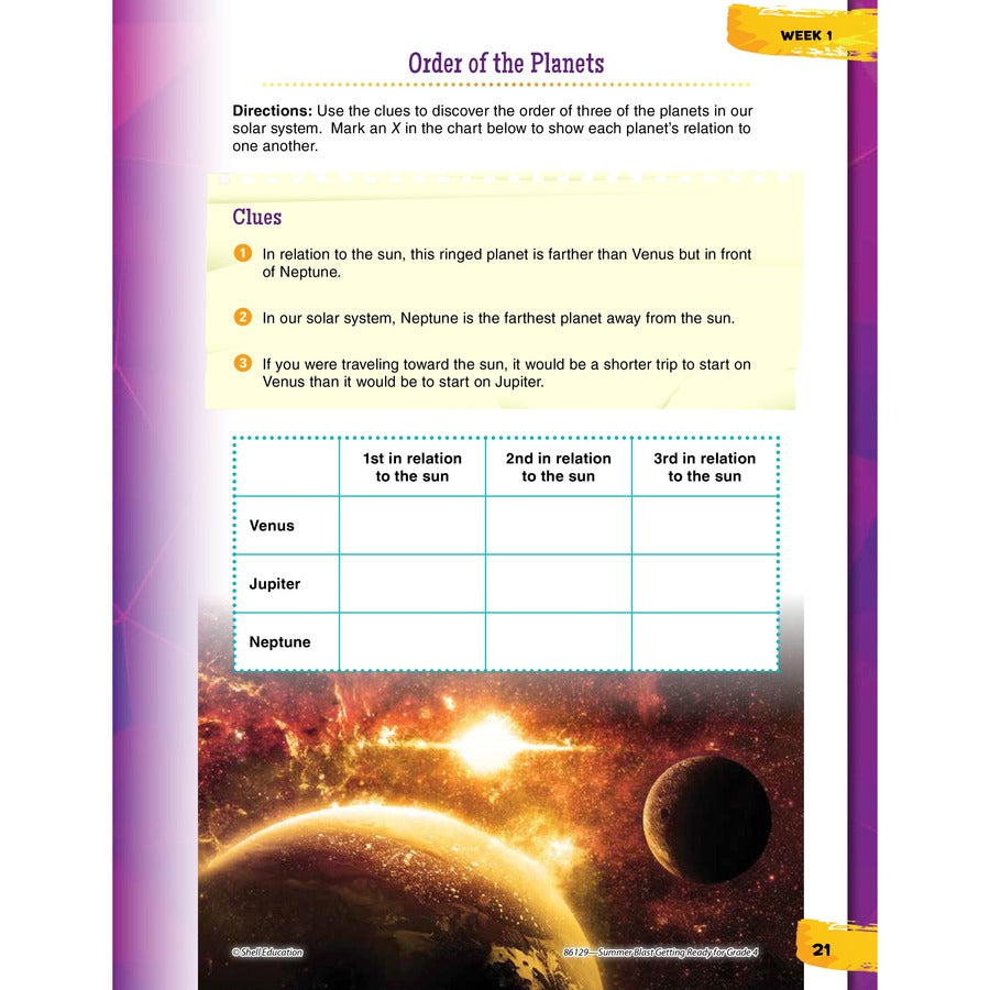Shell Education Summer Blast Spanish Workbook Printed Book - Alternate-Image5