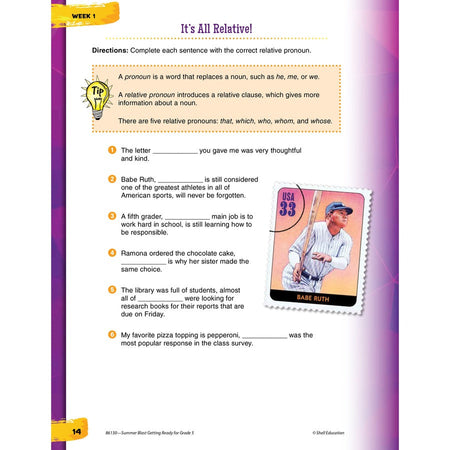 Shell Education Summer Blast Spanish Workbook Printed Book - Alternate-Image2