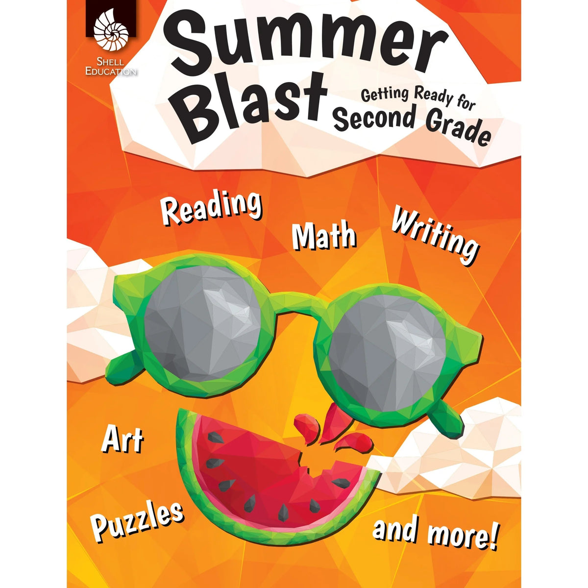 Shell Education Summer Blast Workbook - Grade 1-2 - 128 Pages - Multilingual - Learning Books & Activities