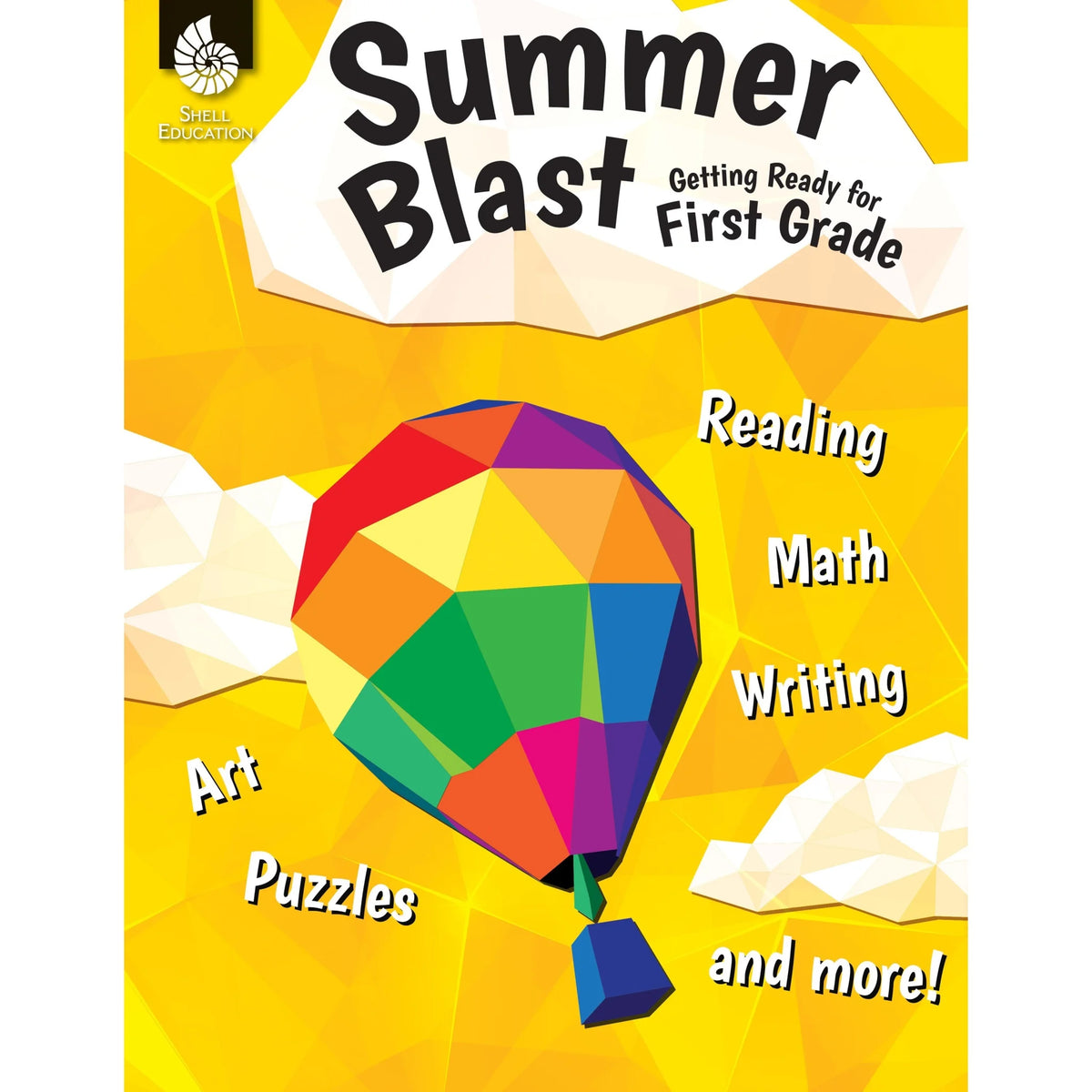 Shell Education Summer Blast Workbook - Grade K-1 - 128 Pages - Multilingual - Learning Books & Activities