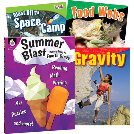 Shell Education Summer Science Set Book for Grades 3-4 - Multilingual - Learning Books & Activities