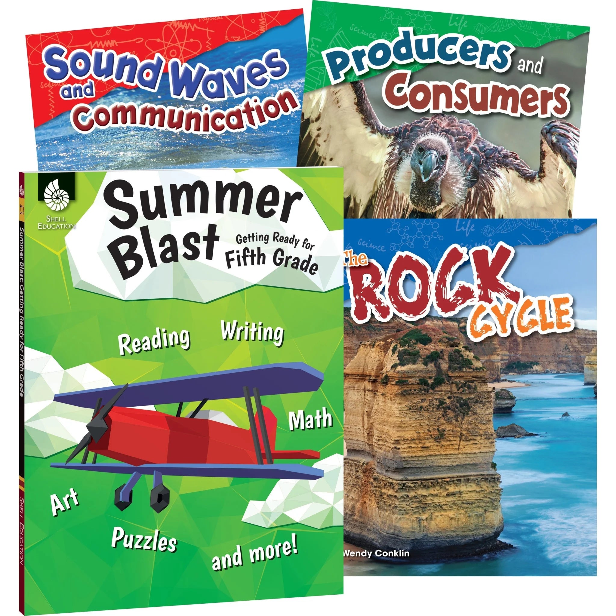 Shell Education Summer Science Set by Wendy Conklin: Grade 4-5 Book - Learning Books & Activities