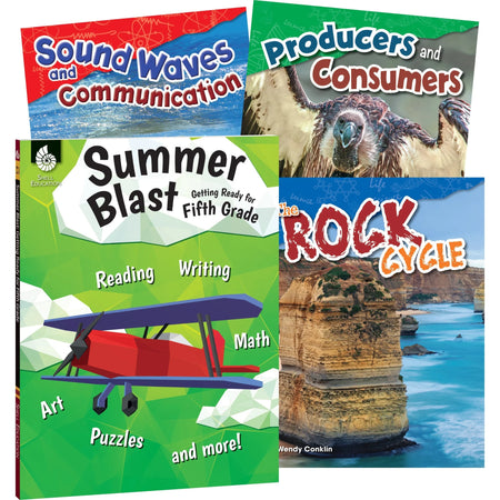 Shell Education Summer Science Set by Wendy Conklin: Grade 4-5 Book - Learning Books & Activities