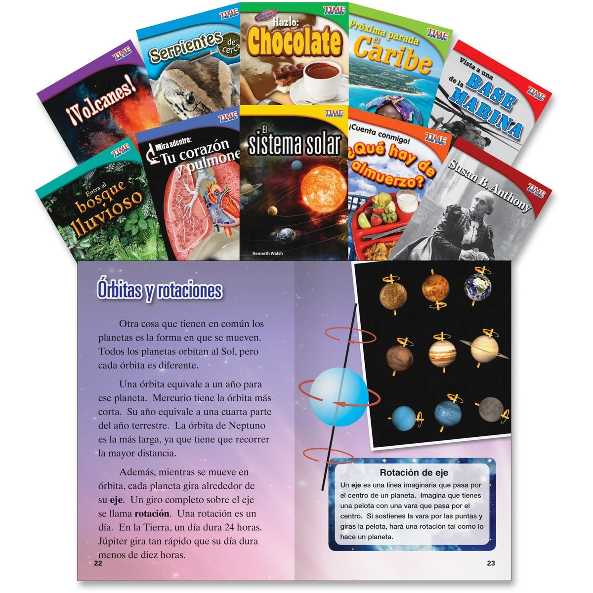 Shell Education TFK 2nd-Grade Spanish Book Set - Grade 2 - 10 Printed Books - Learning & Activities