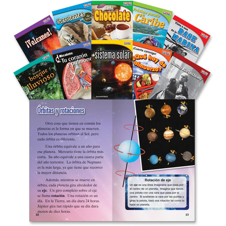 Shell Education TFK 2nd-Grade Spanish Book Set - Grade 2 - 10 Printed Books - Learning & Activities