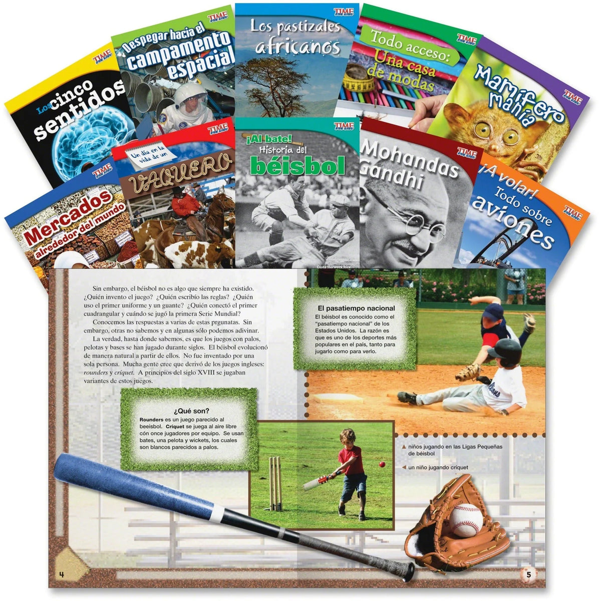 Shell Education TFK 3rd-Grade Spanish Book Set - Grade 3 Printed Books - Learning & Activities