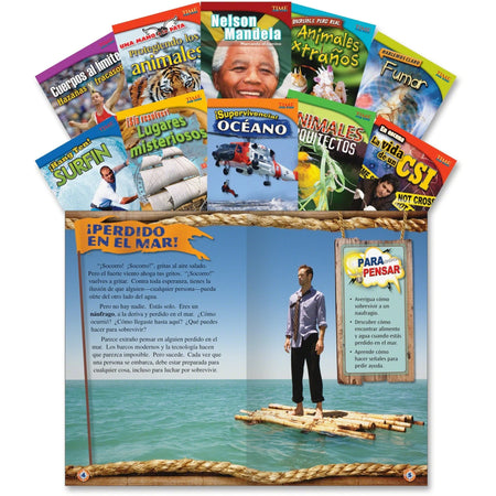 Shell Education TFK 4th-Grade Spanish Book Set - Grade 4 Printed Books - Learning & Activities
