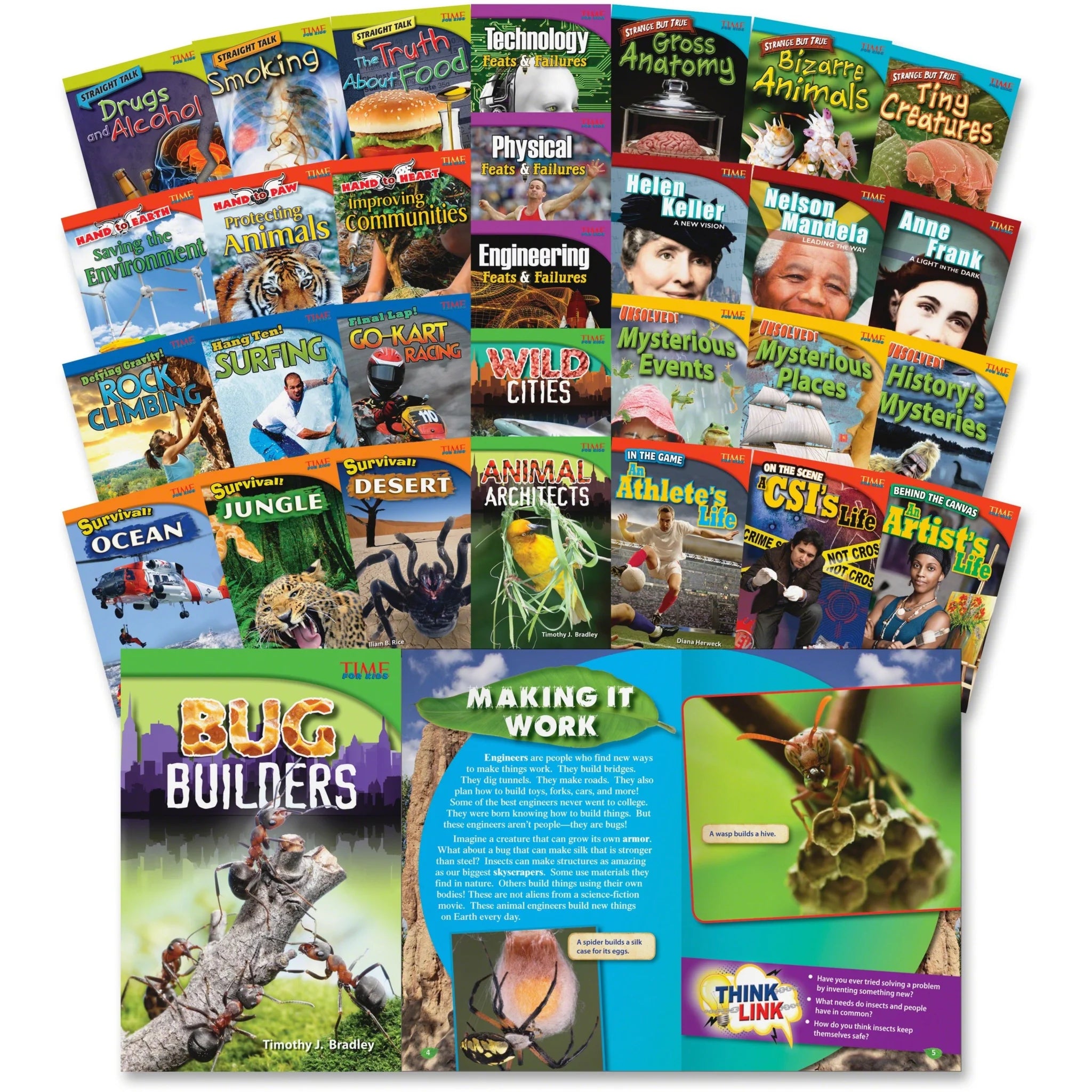 Shell Education TFK Advanced 4th-Grade Book Set - 30 Printed Books - Learning & Activities