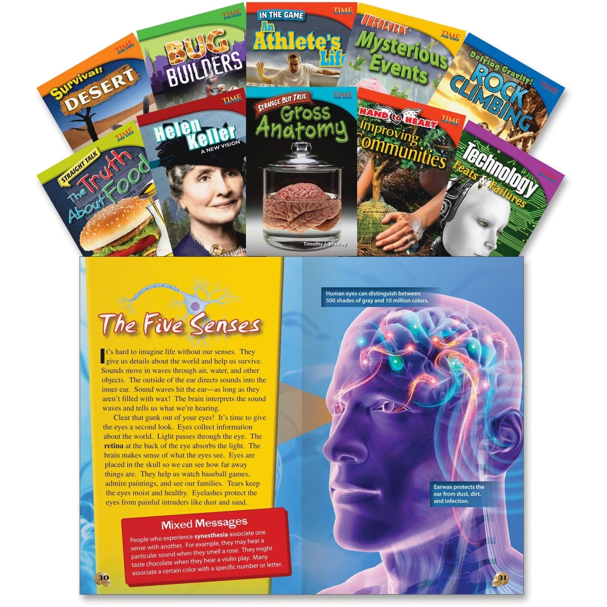 Shell Education TFK Advanced 4th-Grade Set 1 - Engaging 10-Book Series - Learning Books & Activities