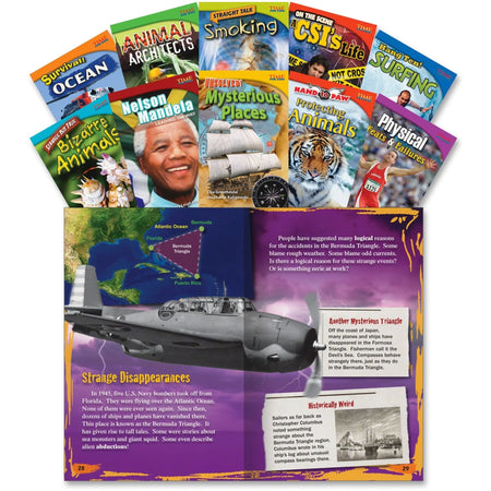 Shell Education TFK Advanced 4th-Grade Set 2 - Engaging 10-Book Series - Learning Books & Activities