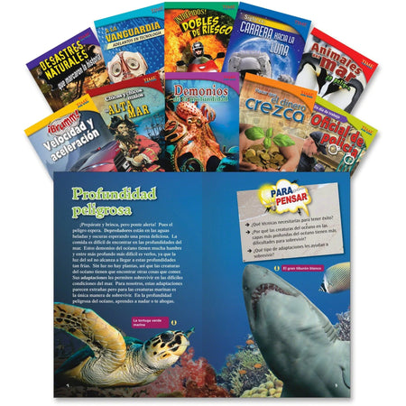 Shell Education TFK Challenging 10-Book Spanish Set 1 for Grade 5 - Learning Books & Activities
