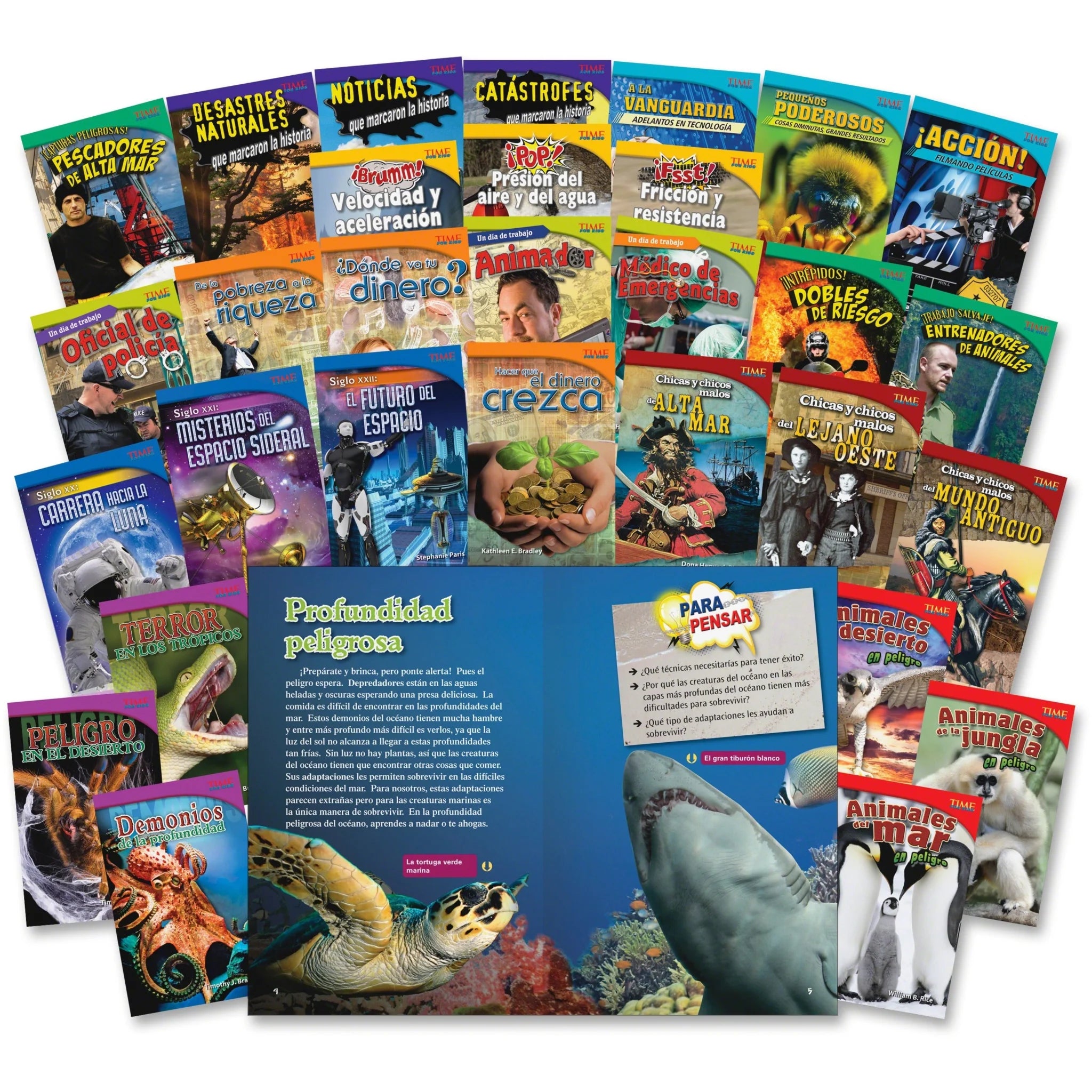 Shell Education TFK Challenging 30-Book Spanish Set - Printed Books - Learning & Activities