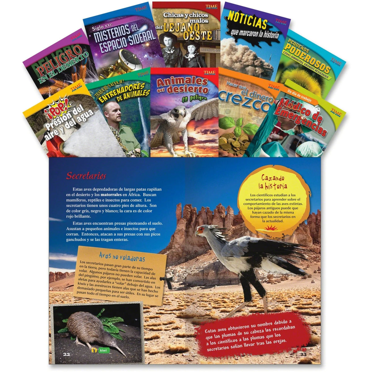 Shell Education TFK Challenging Spanish Set 2 - Grade 5 Printed Book - Learning Books & Activities