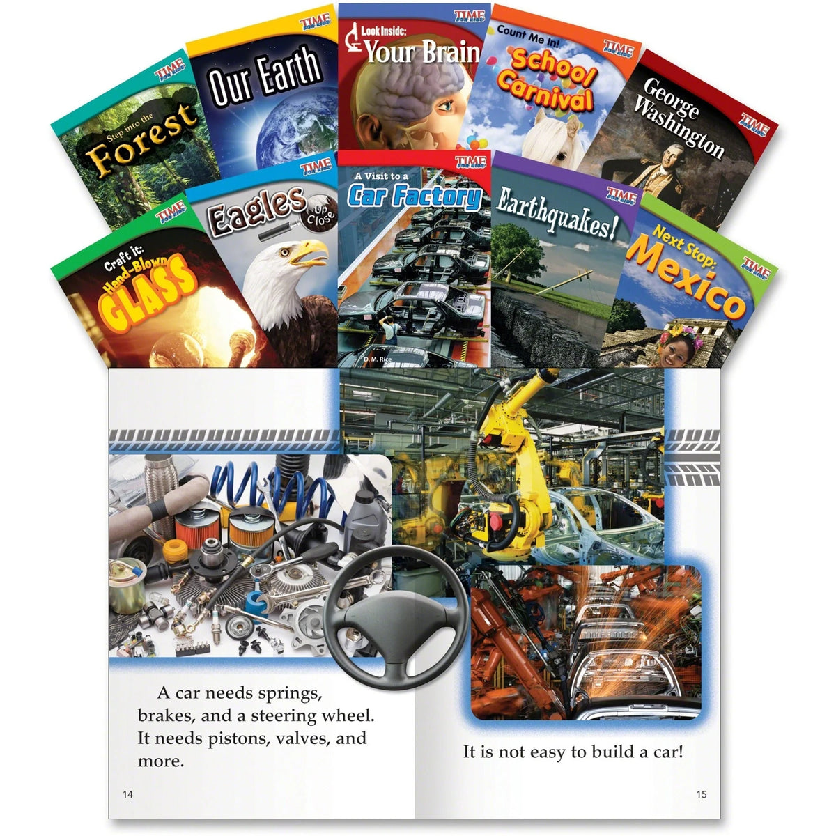 Shell Education TFK Early Fluent 2nd-Grade Book Set: Engaging Printed Books - Learning & Activities