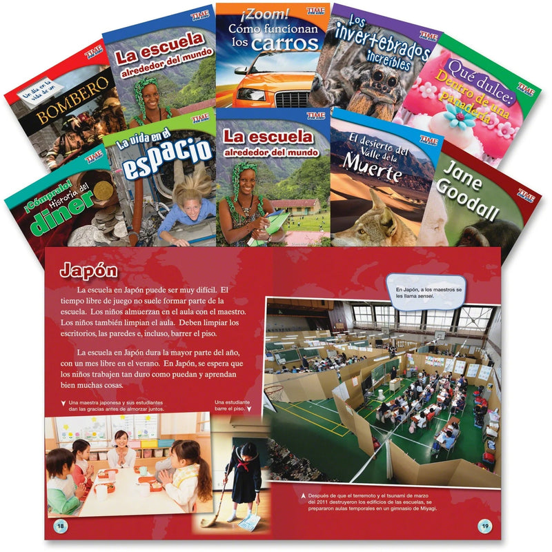 Shell Education TFK Fluent Spanish 3rd-Grade Book Set: Grade 3 Printed - Learning Books & Activities