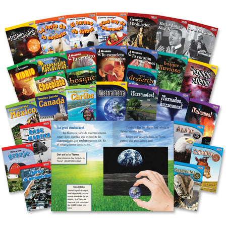 Shell Education TFK Spanish 2nd-Grade Book Set - 30 Printed Books - Learning & Activities