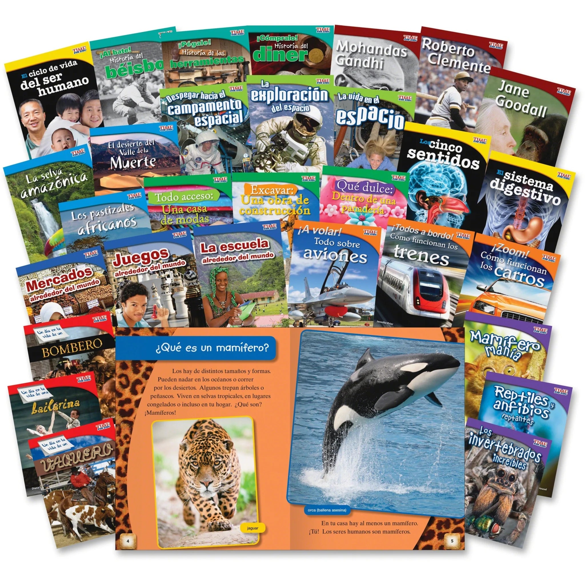 Shell Education TFK Spanish 3rd-Grade Book Set - 30 Printed Books - Learning & Activities