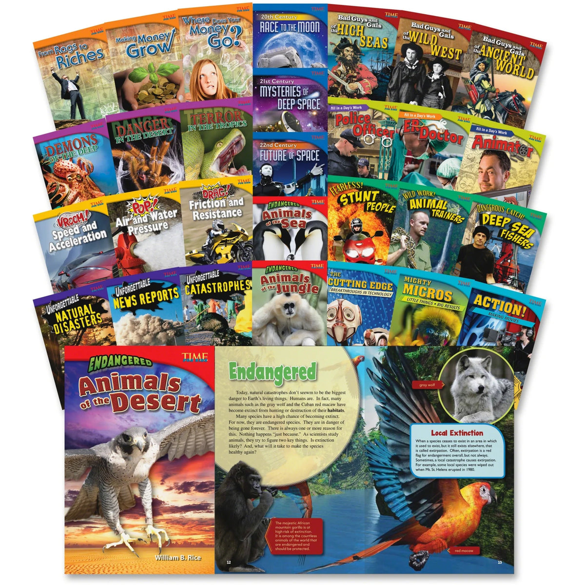 Shell Education Time for Kids Book Challenge Set - Grade 5 - Learning Books & Activities