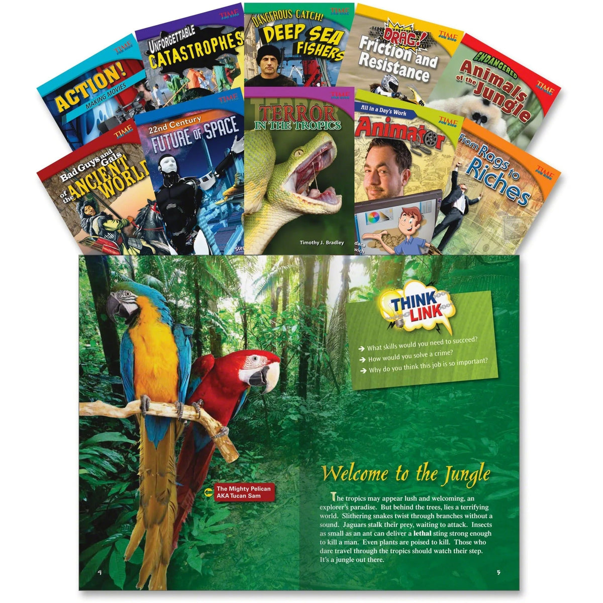 Shell Education Time for Kids Grade 5 Advanced Book Set - Learning Books & Activities