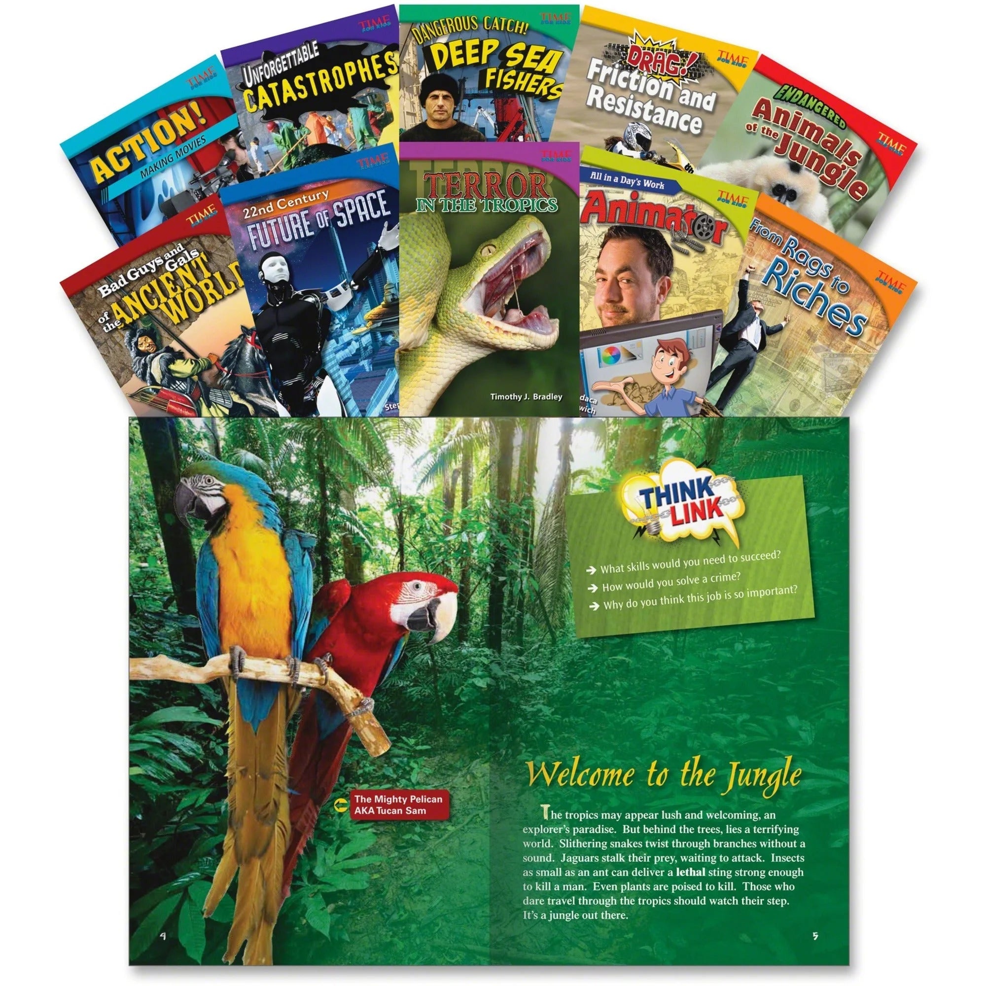 Shell Education Time for Kids Grade 5 Advanced Book Set - Learning Books & Activities