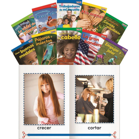 Shell Education TIME For Kids Grade K Readers Set 1 Spanish 10-Book - Learning Books & Activities