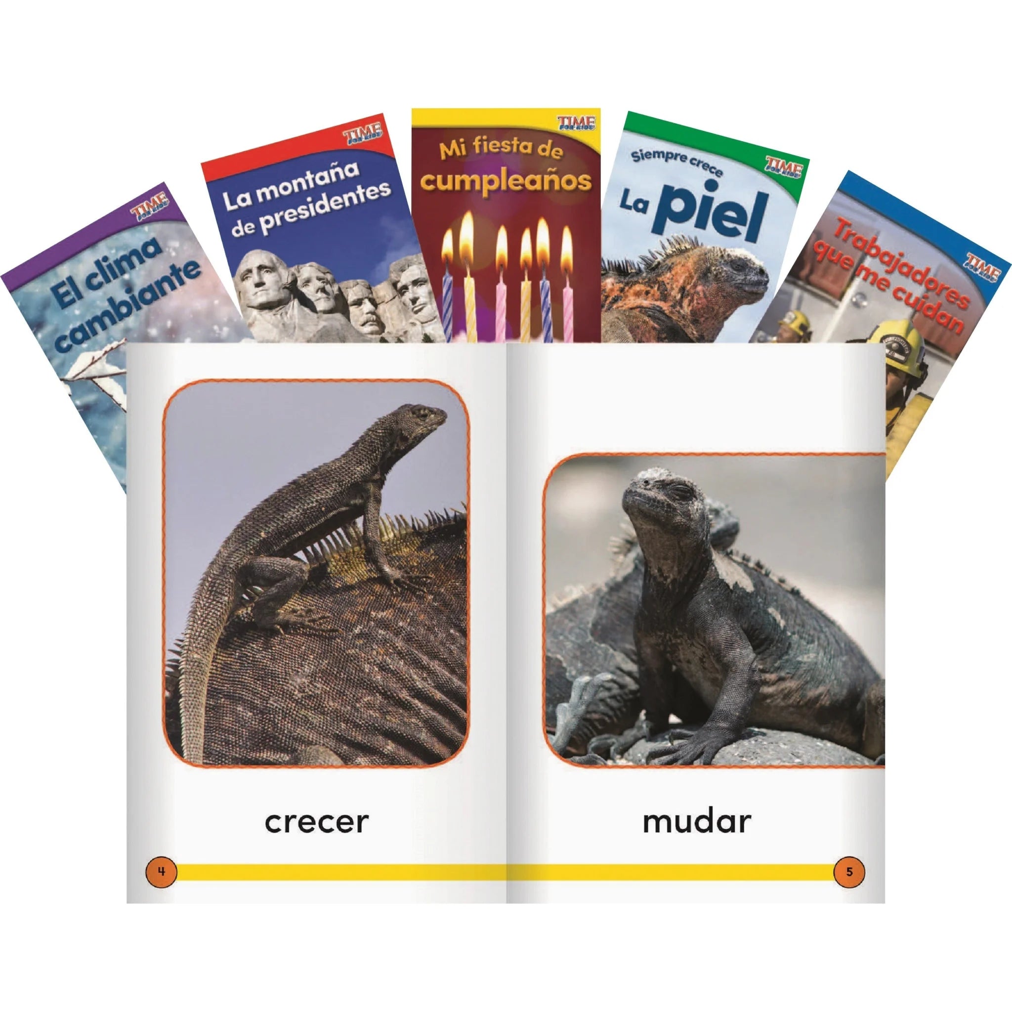 Shell Education TIME For Kids Grade K Readers Set 3 Spanish 10-Book Printed - Learning Books & Activities