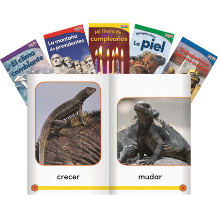 Shell Education TIME For Kids Grade K Readers Set 3 Spanish 10-Book Printed - Learning Books & Activities