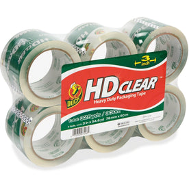 Shurtech HD Clear Packaging Tape - Crystal UV Resistant - 6/Pack - Packing & Dispensers