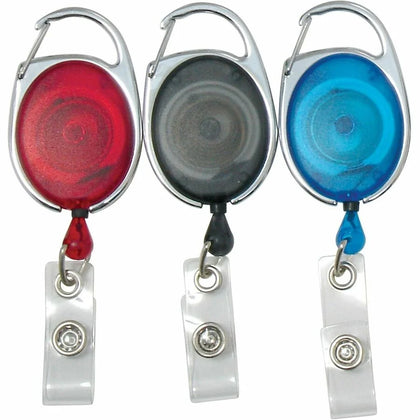 SICURIX Badge Holder: Black Multicolor Smoke - 3/Pack - ID Badges & Supplies