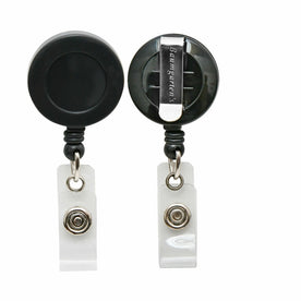 SICURIX Badge Holder: Plastic Black - Pack of 25 - ID Badges & Supplies