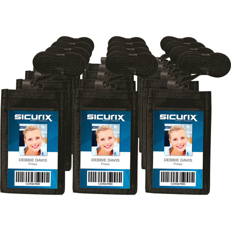 SICURIX Carrying Case (Pouch) Business Card - Black - 2000