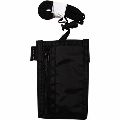 SICURIX ID Neck Pouch Badge Holder: Vertical Adjustable Cord - Black - Badges & Supplies