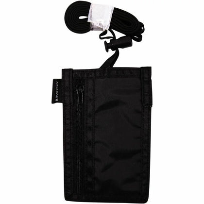 SICURIX ID Neck Pouch Badge Holder: Vertical Adjustable Cord - Black - Badges & Supplies