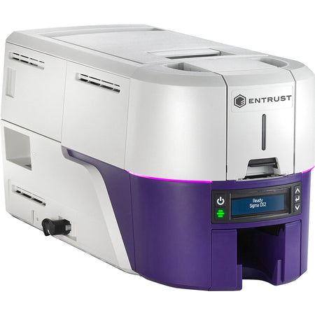 SICURIX Sigma DS2 Double Sided Dye Sublimation/Thermal Transfer Printer - Color - Card Print - USB - Silver, Blue - 2000