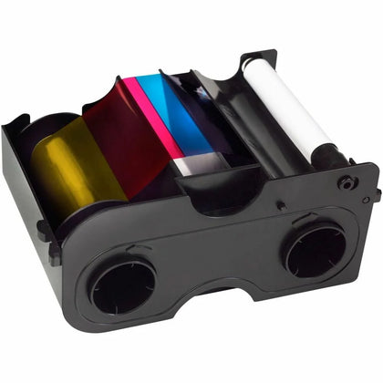 SICURIX Thermal Transfer Ribbon Cartridge: YMCKO - 250 Images - ID Badges & Supplies