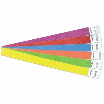 SICURIX Tyvek Security Wristbands - Purple - 0.8’’ x 10’’ - 100 Pack - ID Badges & Supplies