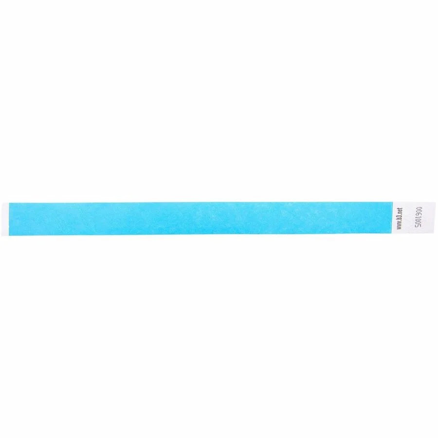 SICURIX Tyvek Security Wristbands - Standard Blue - 100 Pack - ID Badges & Supplies