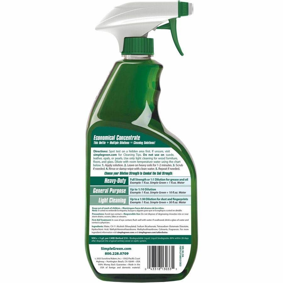 Simple Green All-Purpose Concentrated Cleaner - Rear