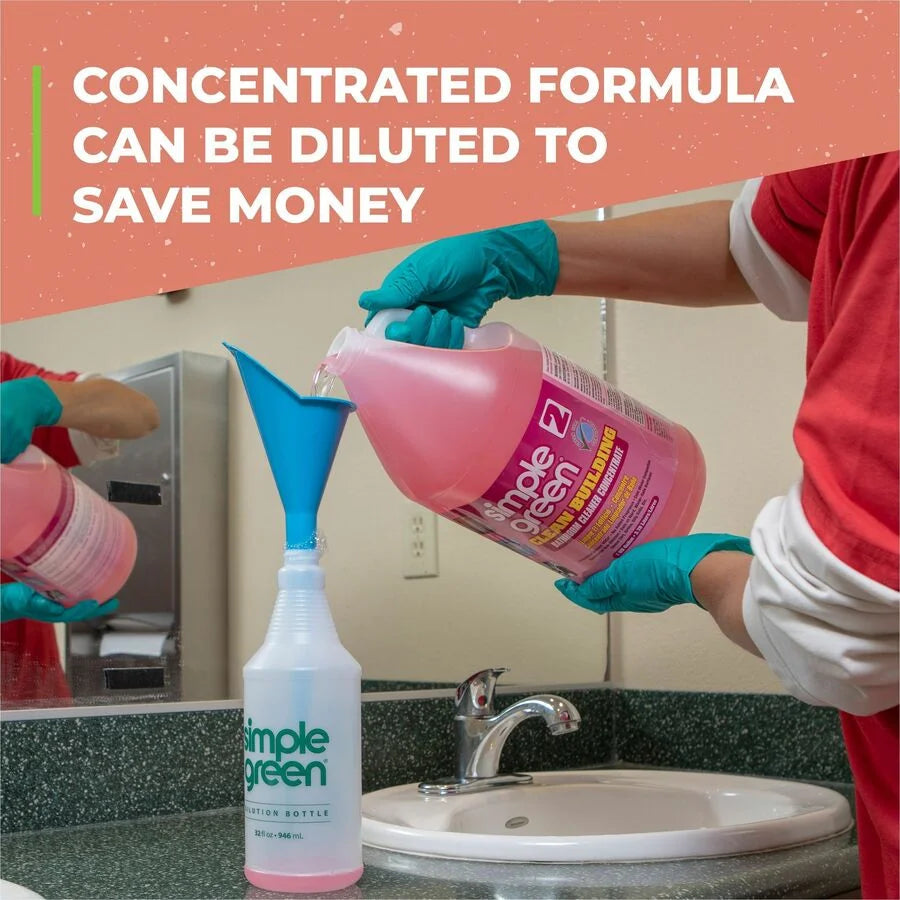Simple Green Clean Building Bathroom Cleaner - Concentrated Liquid 128 fl oz - Fragrance-free - Restroom & Toilet
