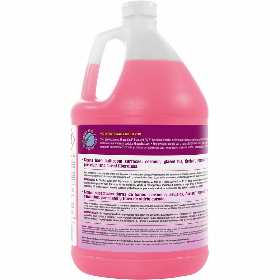 Simple Green Clean Building Bathroom Cleaner - Rear