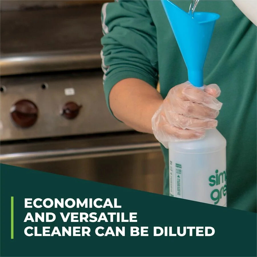 Simple Green Crystal Industrial Cleaner/Degreaser - Multipurpose Concentrate - 128 fl oz - Fragrance-free - 6/Carton