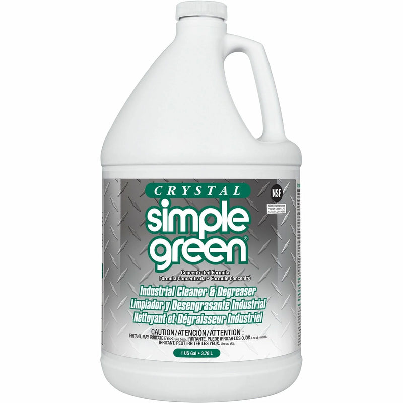 Simple Green Crystal Industrial Cleaner/Degreaser - Multipurpose Concentrate - 128 fl oz - Fragrance-free - 6/Carton