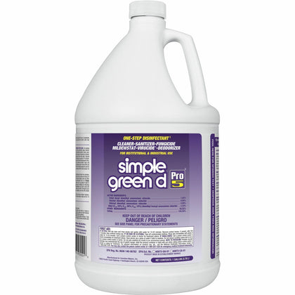 Simple Green D Pro 5 Disinfectant Concentrate - 128 fl oz - Unscented & Dye-free - Disinfectants