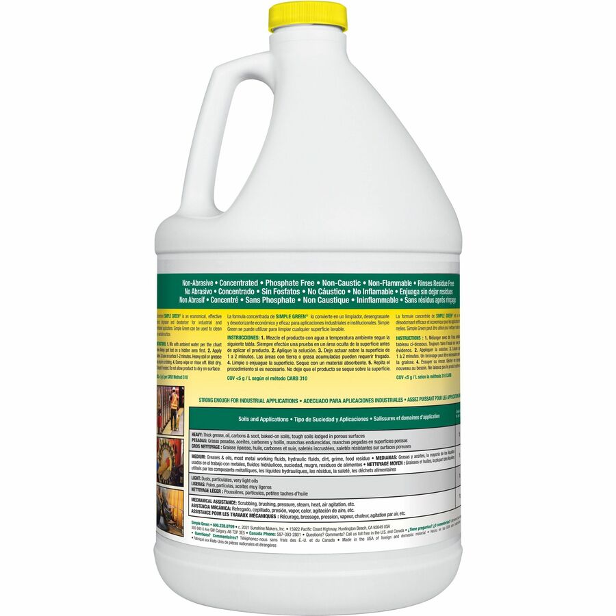 Simple Green Industrial Cleaner/Degreaser - Rear