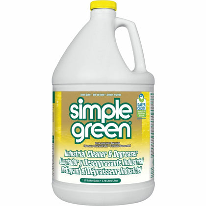 Simple Green Industrial Cleaner/Degreaser Concentrate - 128 fl oz - Lemon Scent - Non-Toxic & Eco-Friendly